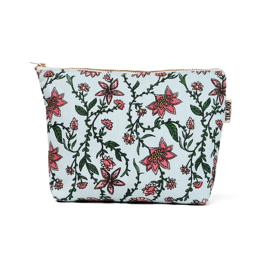 Bahar Floral Makeup Bag - Tikauo