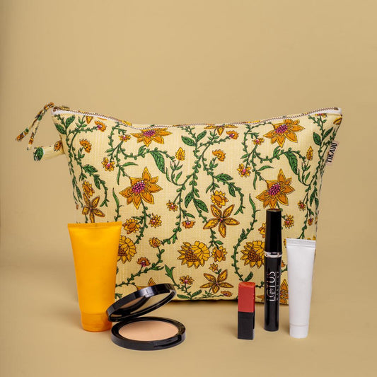 Bahar Floral Wash Bag - Tikauo