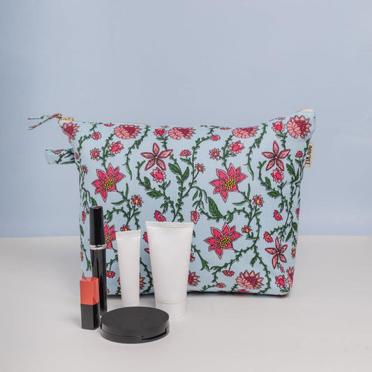 Bahar Floral Wash Bag - Tikauo